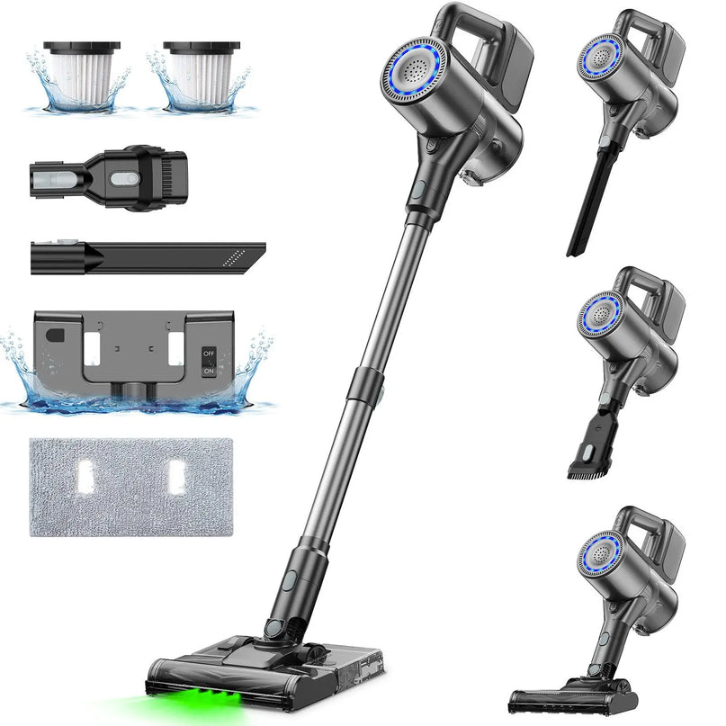 Aspirateur sans fil polyvalent – Têtes interchangeables