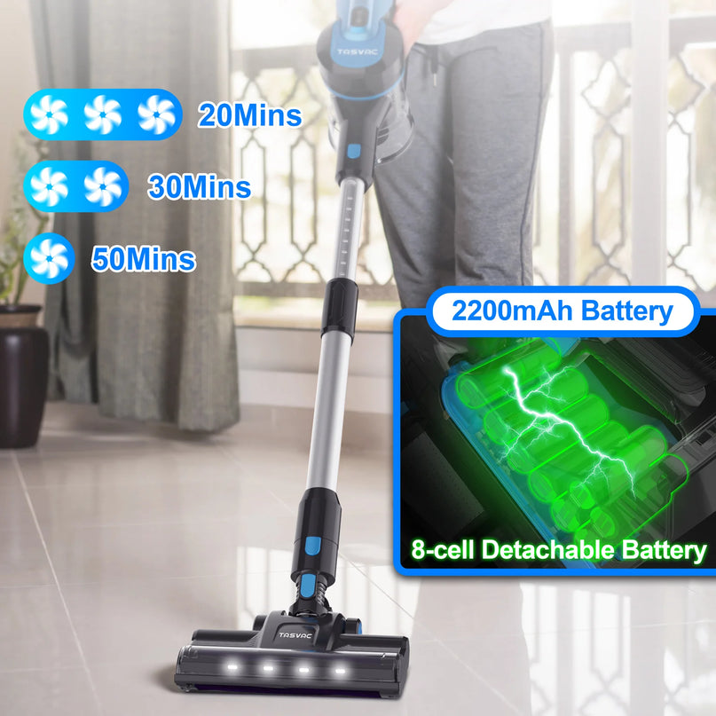 Aspirateur sans fil S8 260W – 60 kPa, écran LED, autonomie 50 min - image 2