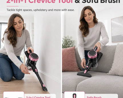 Aspirateur sans fil 55 kPa – Autonomie 45 min, réservoir 1,5 L - image 5