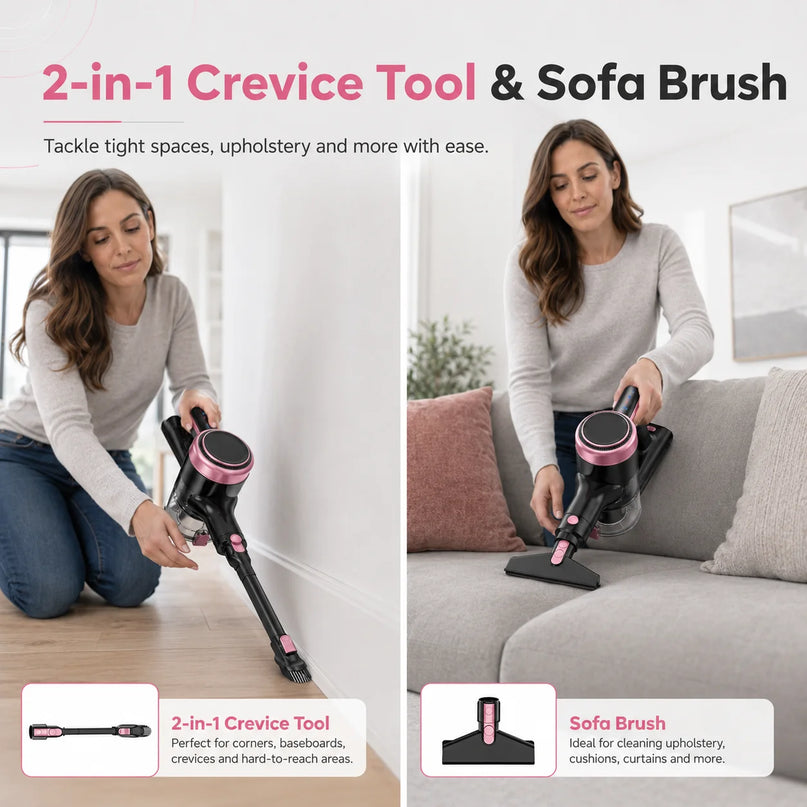 Aspirateur sans fil 55 kPa – Autonomie 45 min, réservoir 1,5 L - image 5