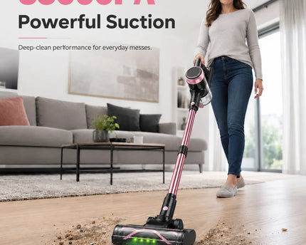Aspirateur sans fil 55 kPa – Autonomie 45 min, réservoir 1,5 L - image 2