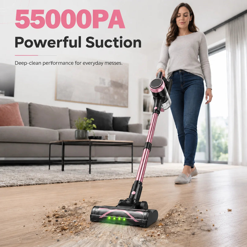Aspirateur sans fil 55 kPa – Autonomie 45 min, réservoir 1,5 L - image 2