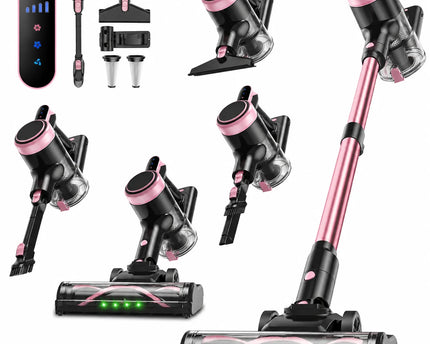 Aspirateur sans fil 55 kPa – Autonomie 45 min, réservoir 1,5 L
