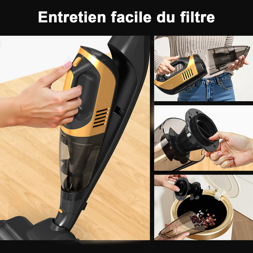 Aspirateur balai sans fil 3-en-1 – 35 kPa, autonomie 40 min - image 4