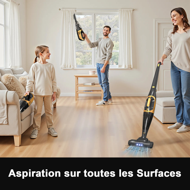 Aspirateur balai sans fil 3-en-1 – 35 kPa, autonomie 40 min - image 2